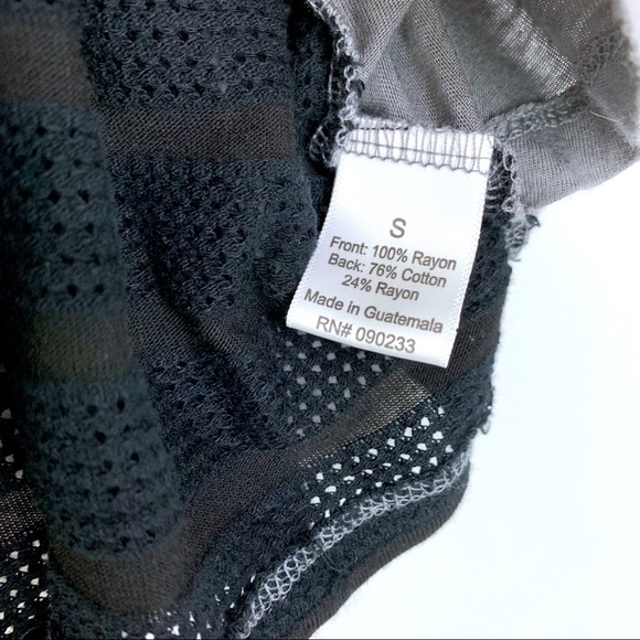 C & S Free Voice Grey Festival Boho Shirt Small - Picture 5 of 7